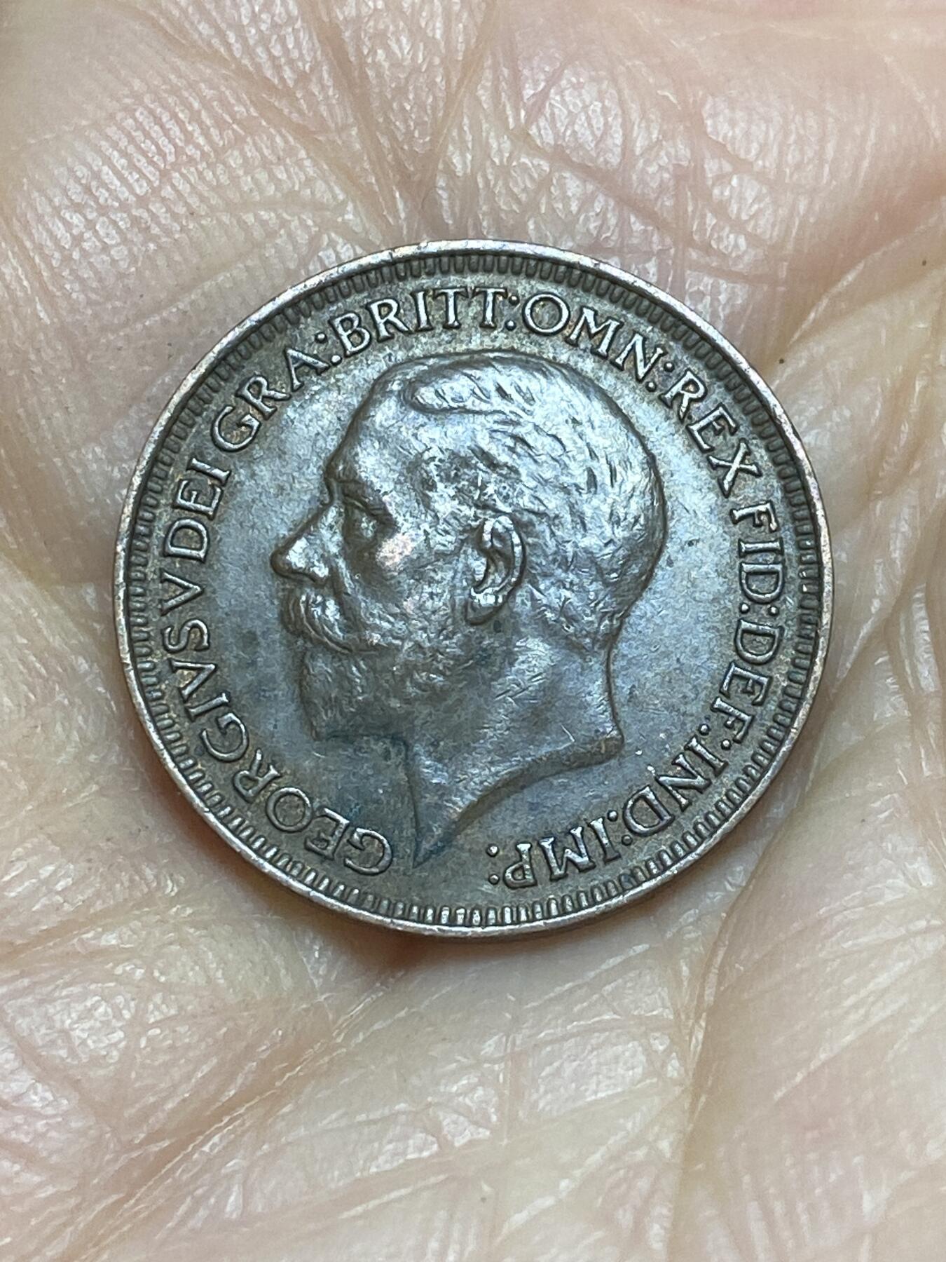 2025年第一百二十五场(总第一百五十一场）外国好品散币(免佣金) 英国🇬🇧1928年1法新(乔治五世第三版)