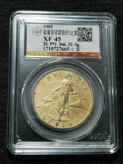 天下钱庄专场欢迎参拍 - 美属菲律宾一比索银币