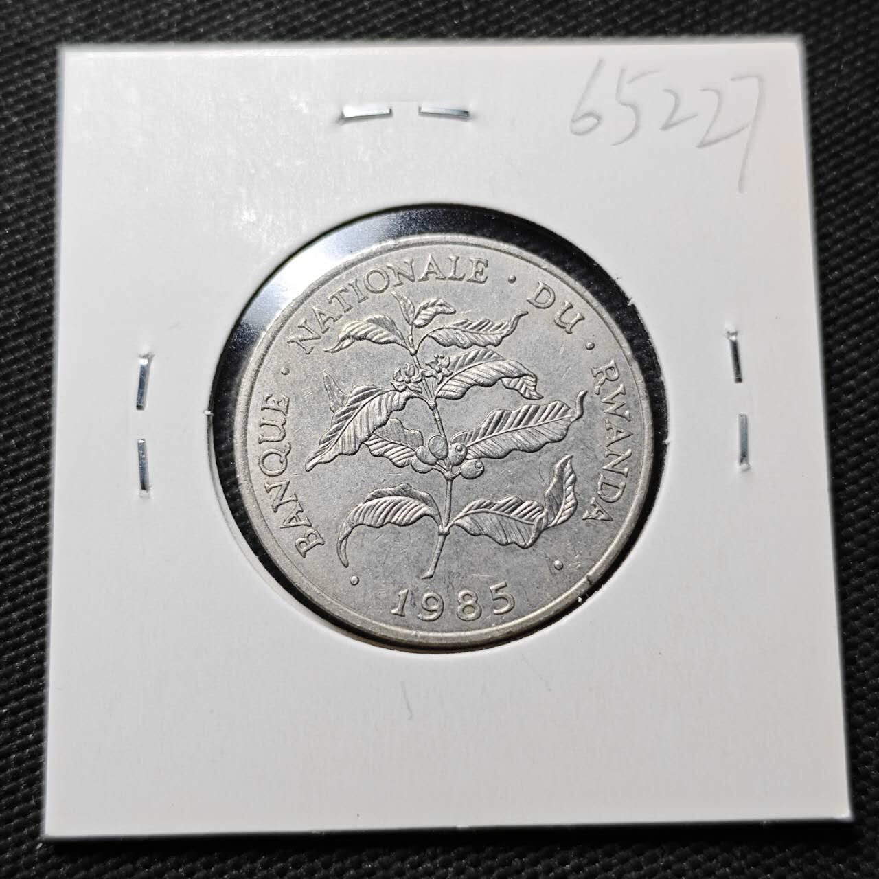 KK钱币收藏小铺  第365场  2月预留时间 周末发货  1985卢旺达10法郎