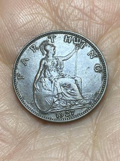 2025年第一百二十四场(总第一百五十场）外国好品散币(免佣金) - 英国🇬🇧1927年1法新(乔治五世第三版)