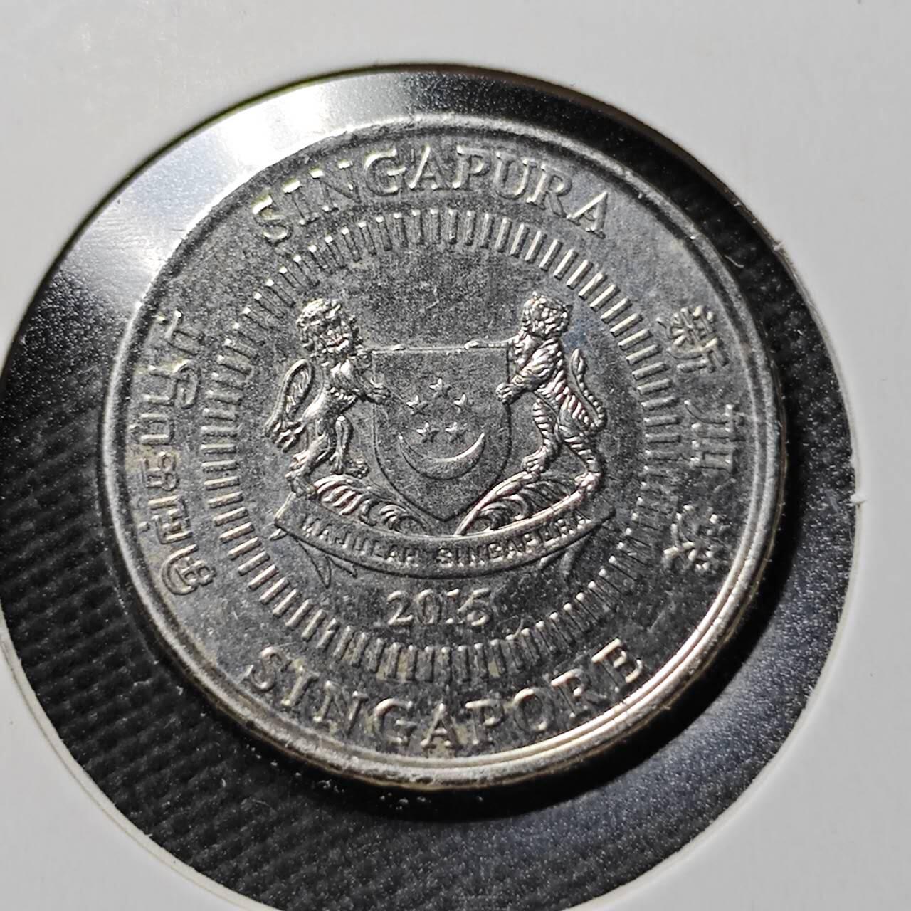 KK钱币收藏小铺  第365场  2月预留时间 周末发货  新加坡50分