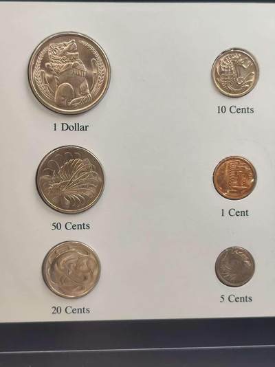 G&W世界散币，银币处理专场（第35场） - 富兰克林-新加坡6枚套