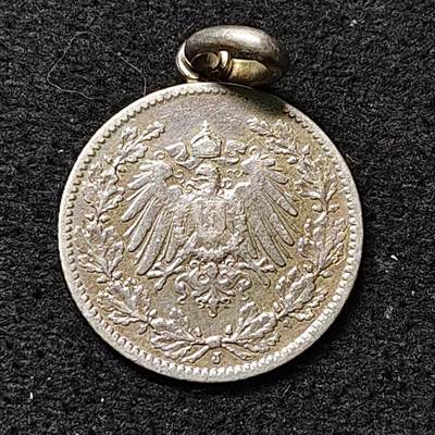 【全场包邮】纯粹捡漏拍474场（免费代拍第11场） - 【杂件】德国第二帝国1905年1/2马克银币