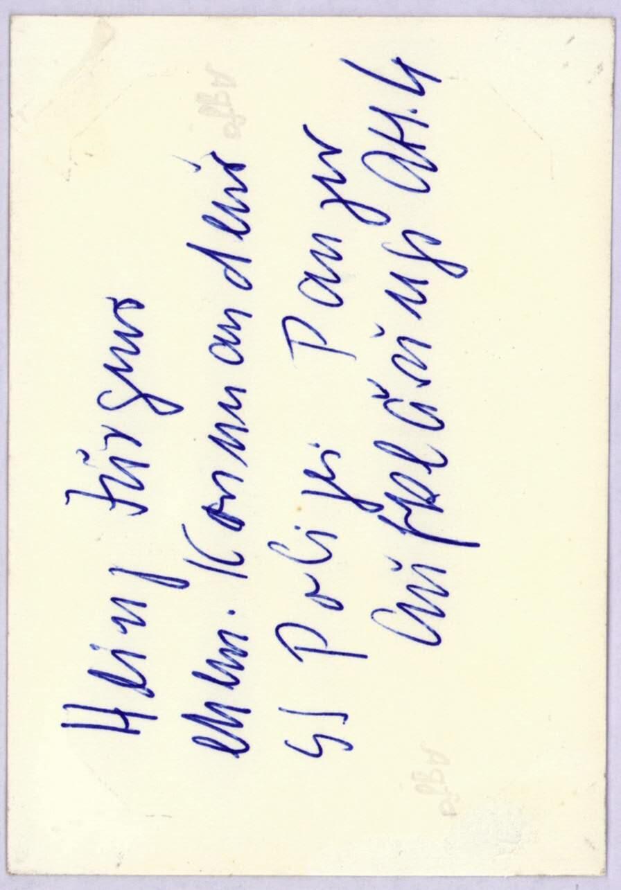 小驴勋章奖章收藏11月8日周六晚6点拍卖（珍爱和平，收藏战争，铭记历史，勿忘国耻，忠党爱国。有偿代拍，送拍规则在简介最后，参拍须阅读规则后再参拍，关系到运费包装发货时效真假辨别等关键信息，拍卖时不再发原图，看大图店主微信码在最后拍品里） SS警察师Heinz Jürgens战后爱克发水印相纸正反双亲签