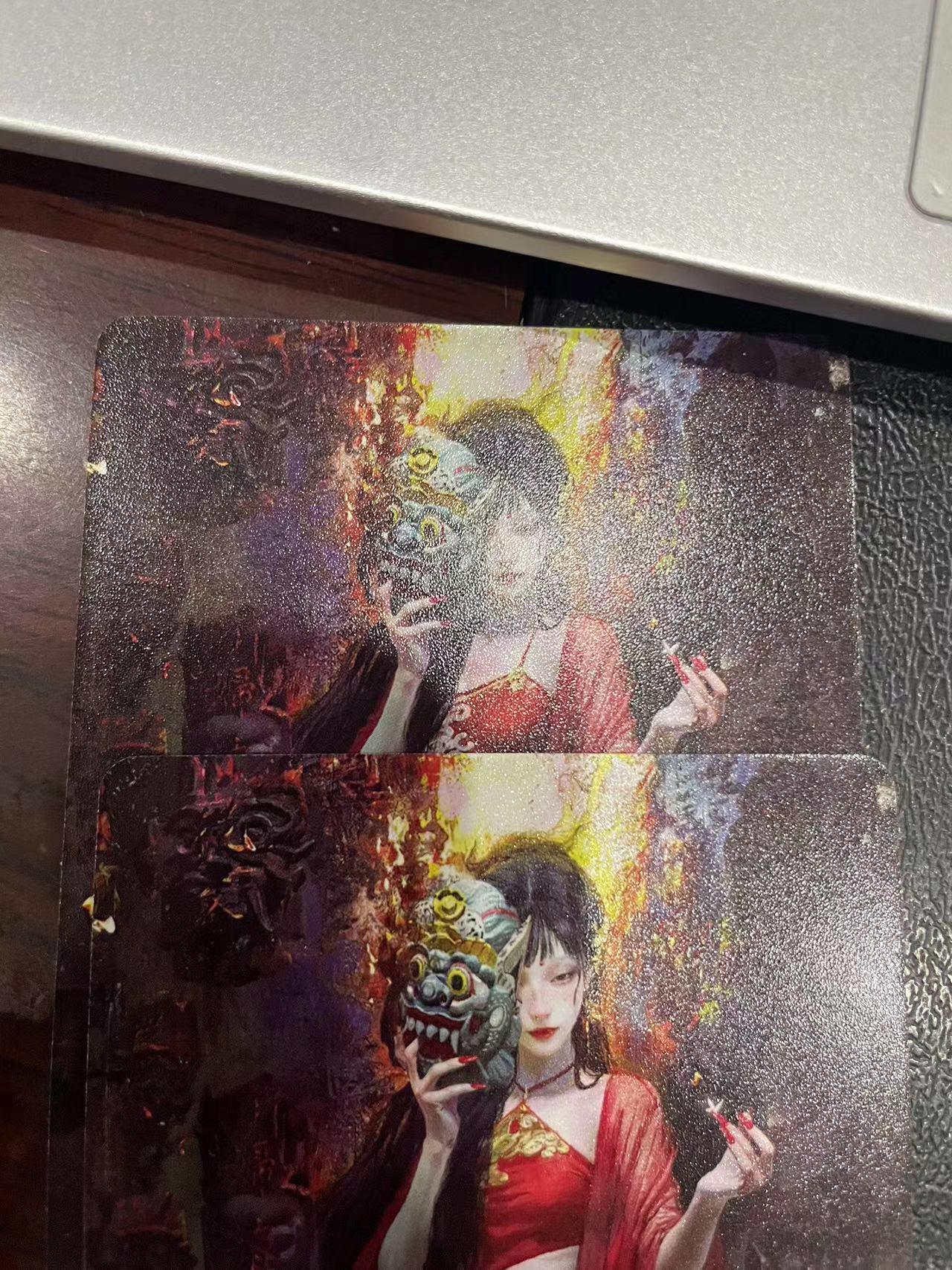 寸草不生拍卖会 第十三期 （ 持续收拍中） 燎原卡牌 ST-Brush 老师 刷子老师作品 普卡双服饰-红衣