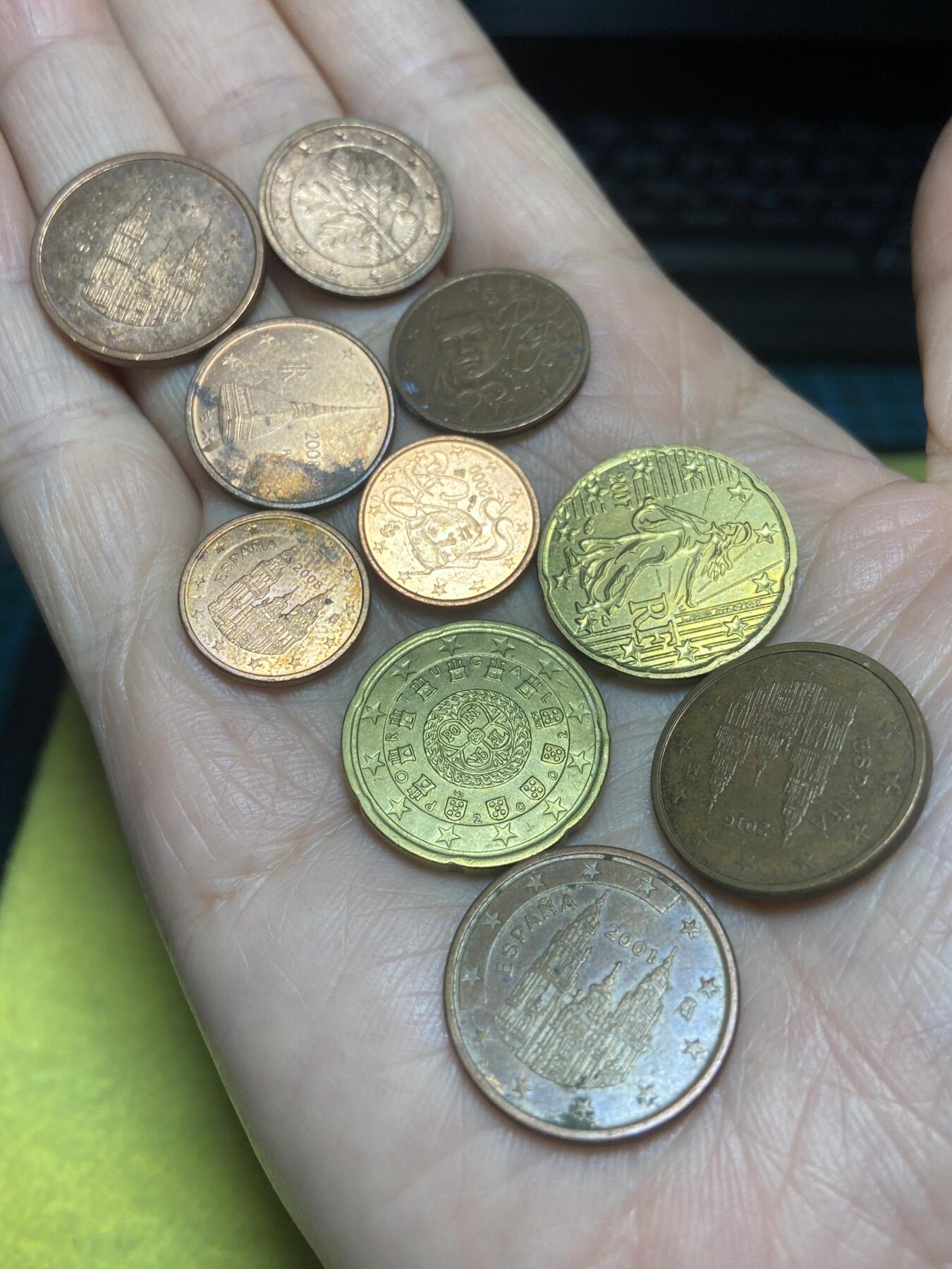 2025年第一百二十四场(总第一百五十场）外国好品散币(免佣金) 欧洲各国各面值欧分10枚