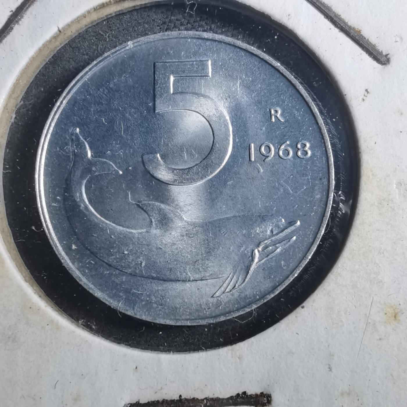 沼泽如烟--第893场 意大利1968年5里拉