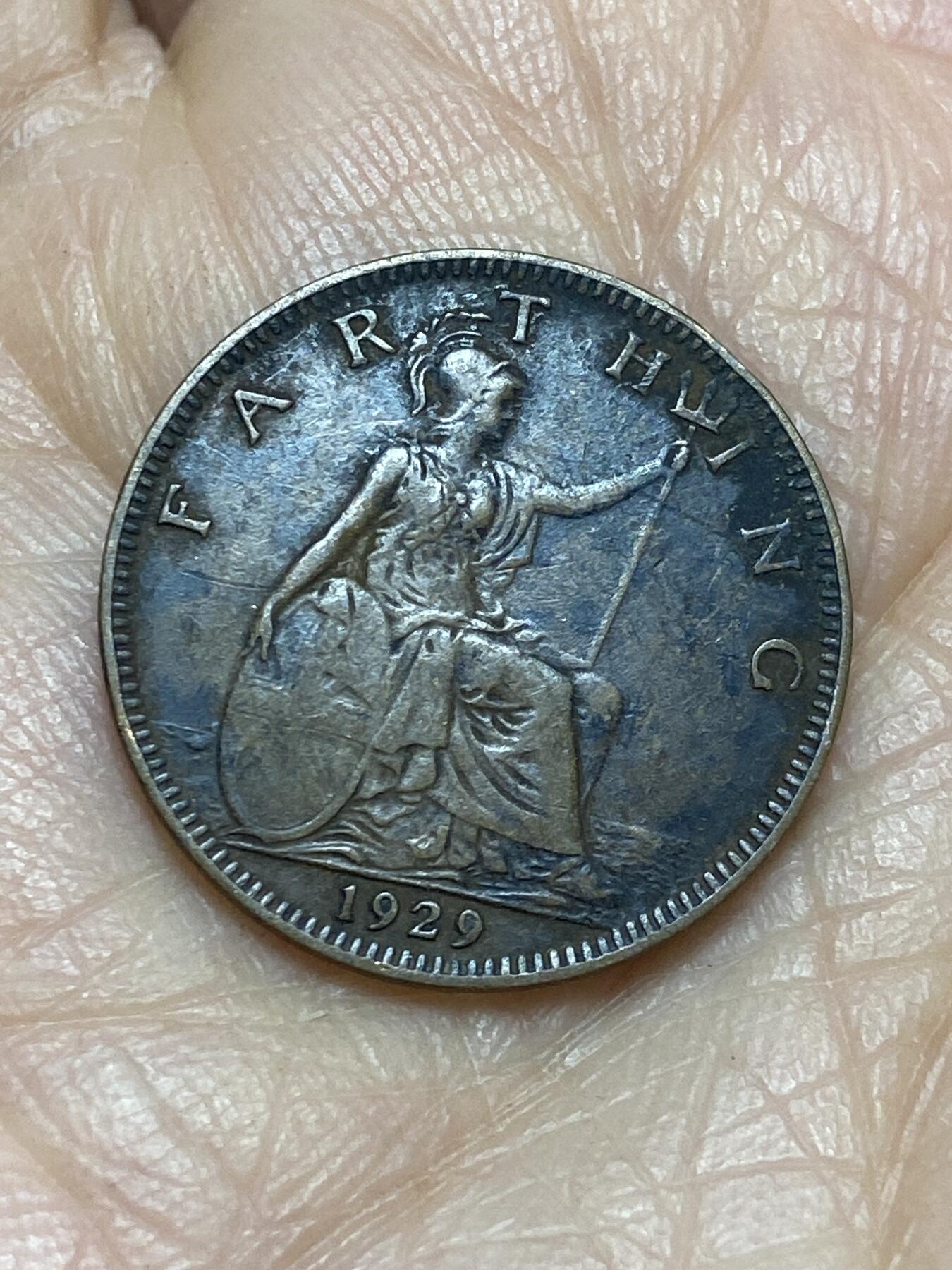 2025年第一百二十五场(总第一百五十一场）外国好品散币(免佣金) 英国🇬🇧1929年1法新(乔治五世第三版)