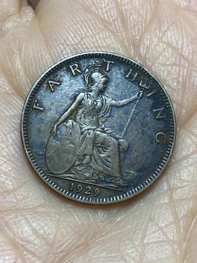 2025年第一百二十五场(总第一百五十一场）外国好品散币(免佣金) - 英国🇬🇧1929年1法新(乔治五世第三版)