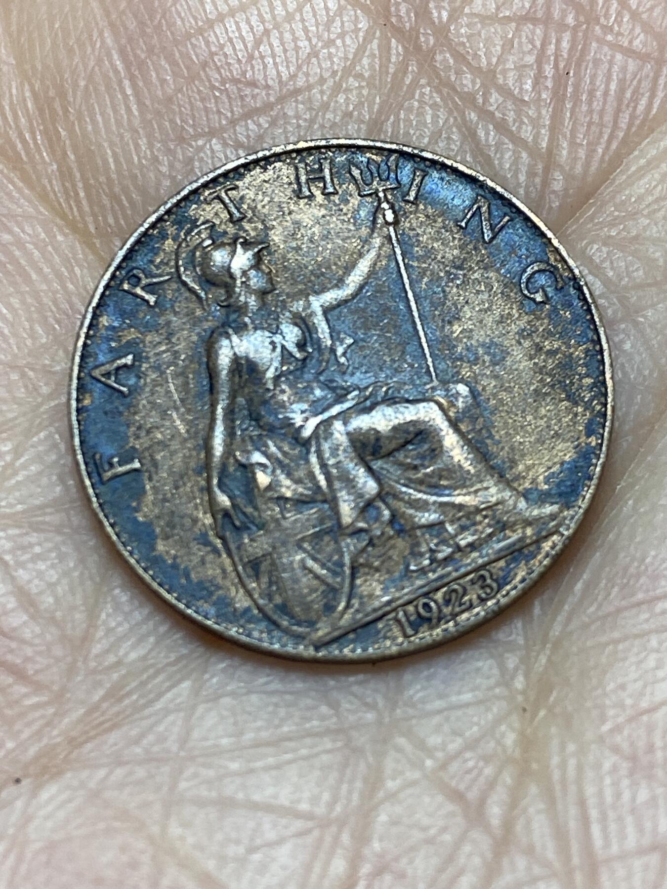 2025年第一百二十四场(总第一百五十场）外国好品散币(免佣金) 英国🇬🇧1923年1法新(乔治五世第二版)