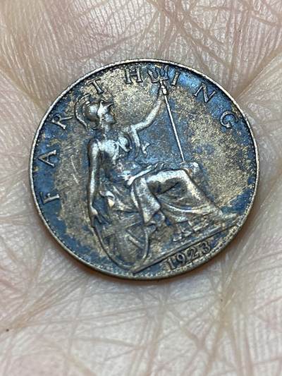 2025年第一百二十四场(总第一百五十场）外国好品散币(免佣金) - 英国🇬🇧1923年1法新(乔治五世第二版)