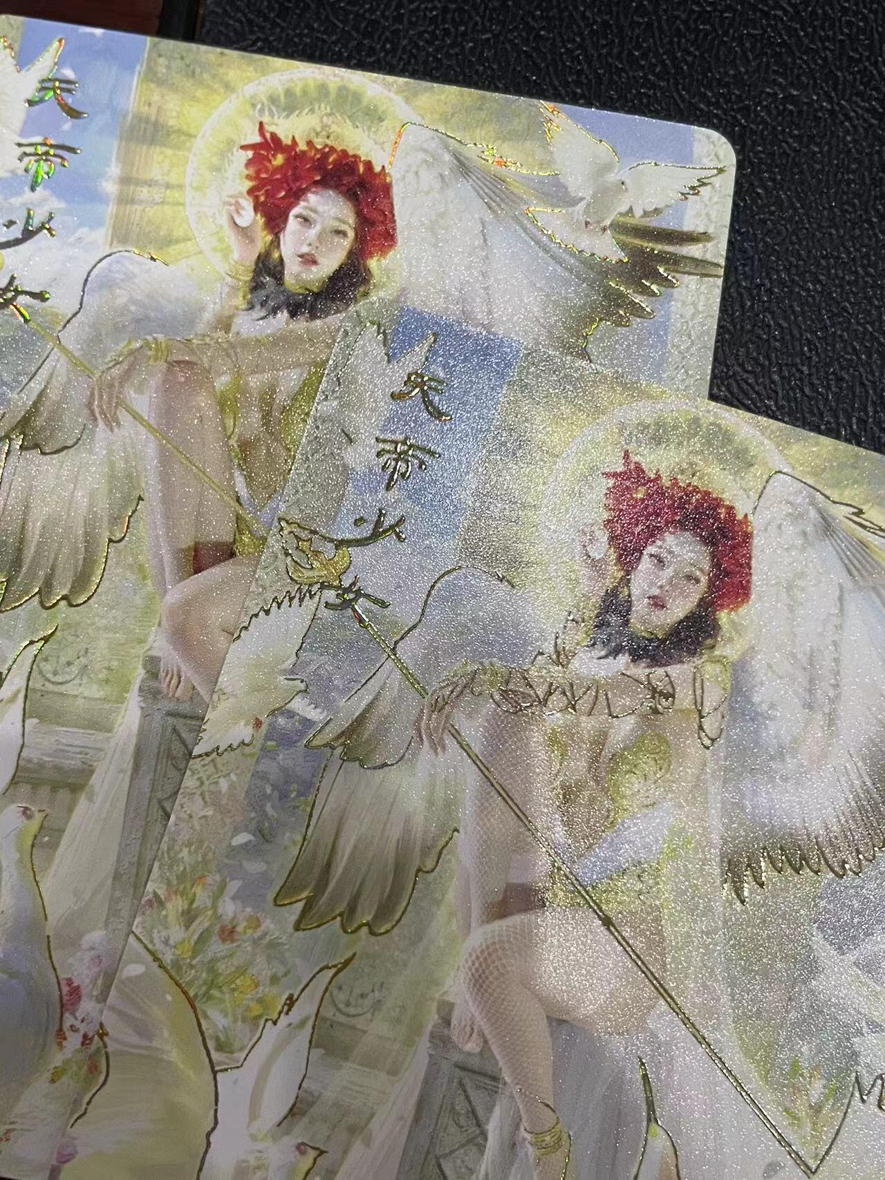 寸草不生拍卖会 第十三期 （ 持续收拍中） 燎原卡牌 ST-Brush 老师 刷子老师作品 幻彩双服饰 -天帝少女