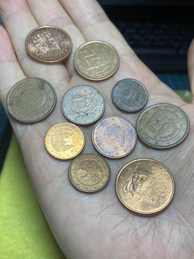 2025年第一百二十四场(总第一百五十场）外国好品散币(免佣金) - 欧洲各国各面值欧分10枚