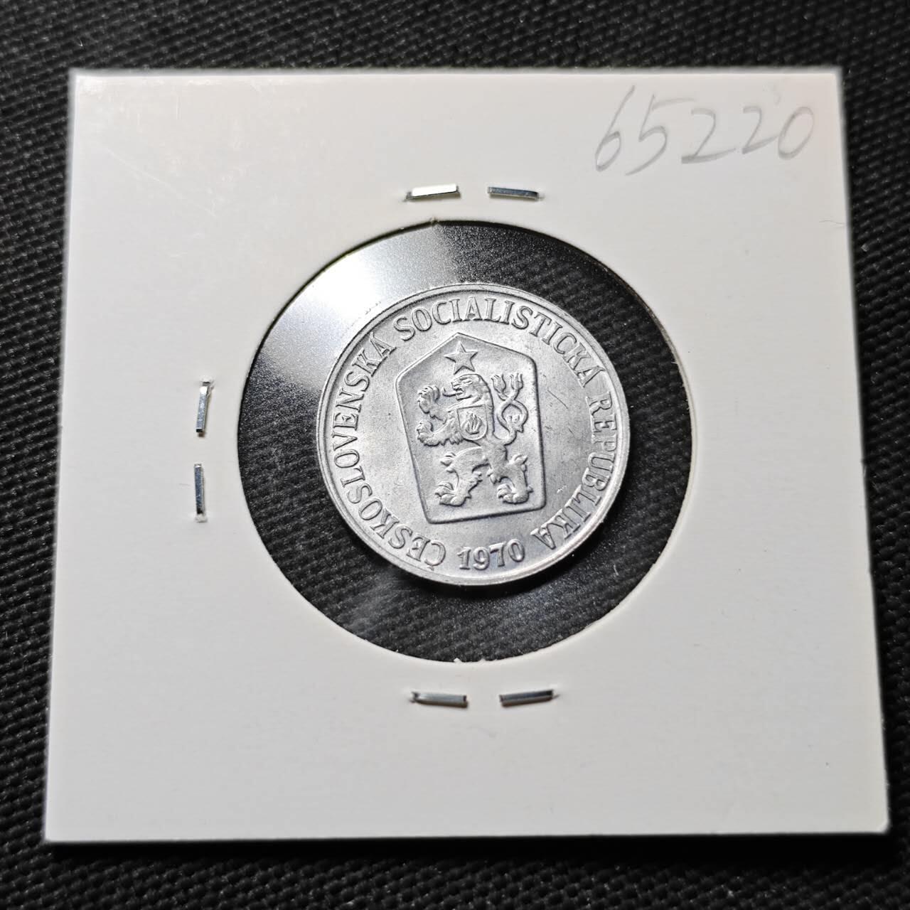 KK钱币收藏小铺  第365场  2月预留时间 周末发货  捷克斯洛伐克5赫勒 好品