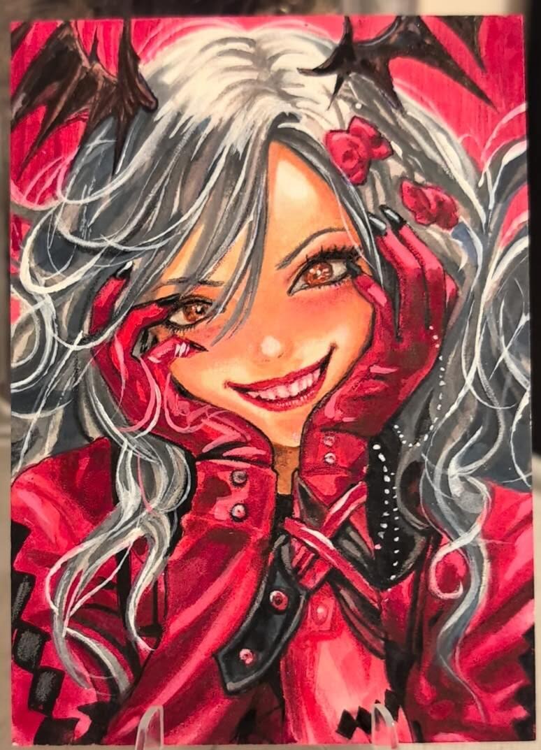 丫丫卡拍第16期（11月7日22点截拍） 【手绘卡】恶魔少女（特效）