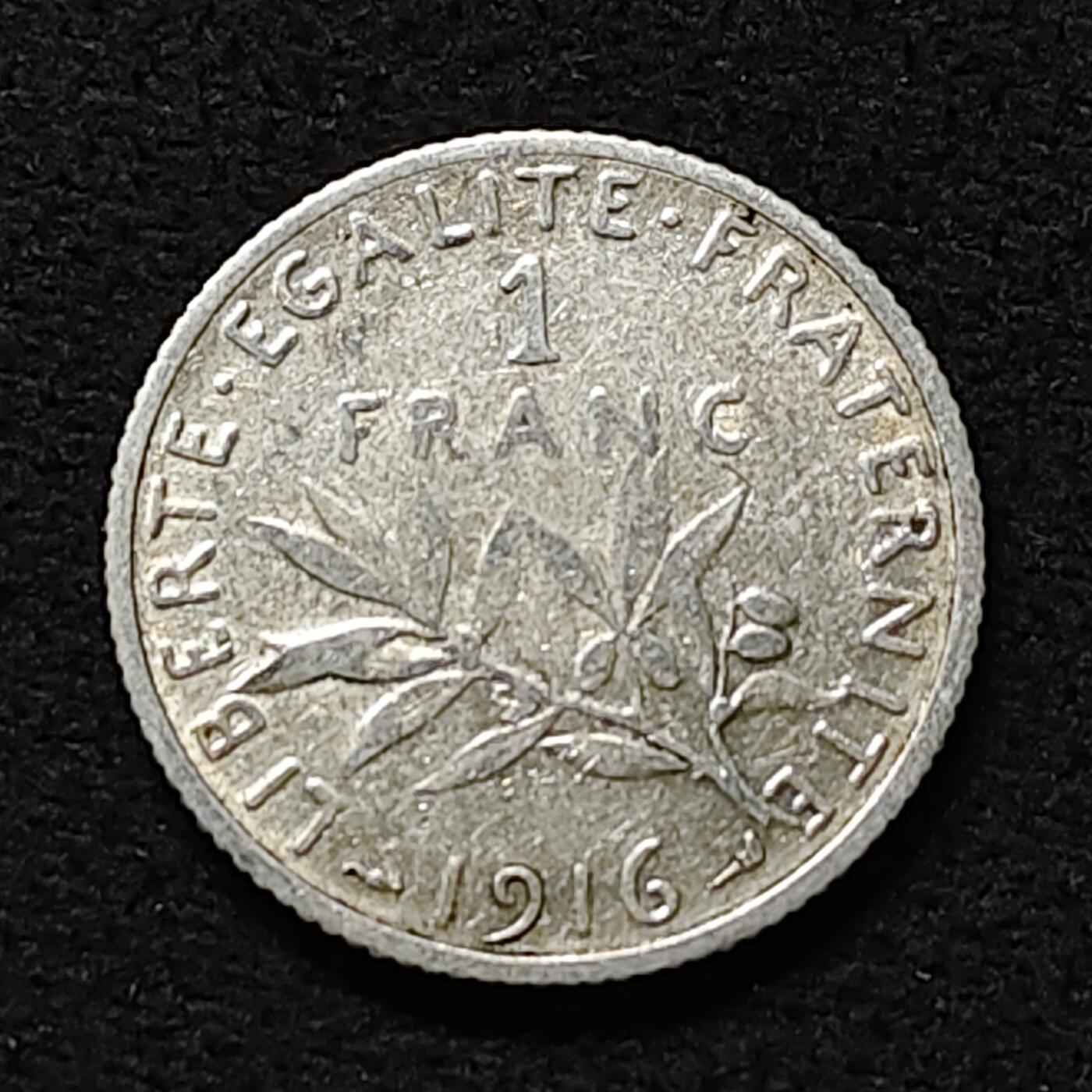 【全场包邮】纯粹捡漏拍474场（免费代拍第11场） 法国1916年播种女神1法郎银币