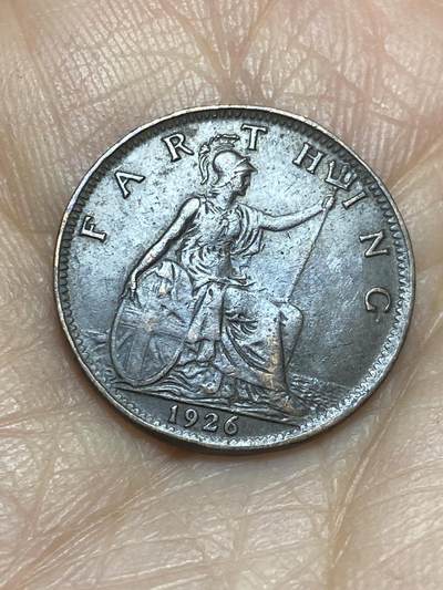 2025年第一百二十五场(总第一百五十一场）外国好品散币(免佣金) - 英国🇬🇧1926年1法新(乔治五世第三版，首发年)