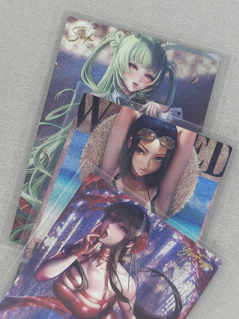 龙虎卡牌第六二场 百里霸场 （无佣金，周六结拍，欢迎送拍） 粗闪3张 藏无缺 sakimi同人系列 最新期（约尔，罗宾，soda）