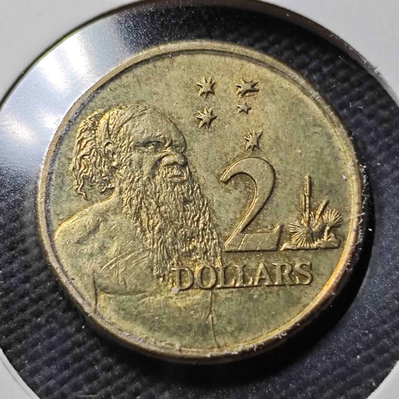 KK钱币收藏小铺  第365场  2月预留时间 周末发货  1997澳大利亚2元 好品