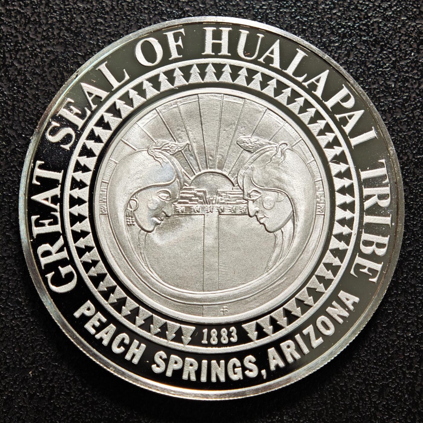 【德藏】世界币章拍卖第152期（拍品征集中~欢迎藏友联系） 1976年 美国西南部印第安人精制纪念银章 999银 细节丰富 直径约：38.8mm；重约：24.7g