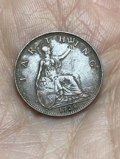 2025年第一百二十五场(总第一百五十一场）外国好品散币(免佣金) - 英国🇬🇧1928年1法新(乔治五世第三版)