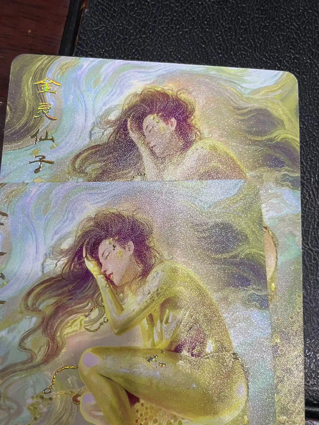 寸草不生拍卖会 第十三期 （ 持续收拍中） 燎原卡牌 ST-Brush 老师 刷子老师作品 幻彩双服饰 -金灵仙子