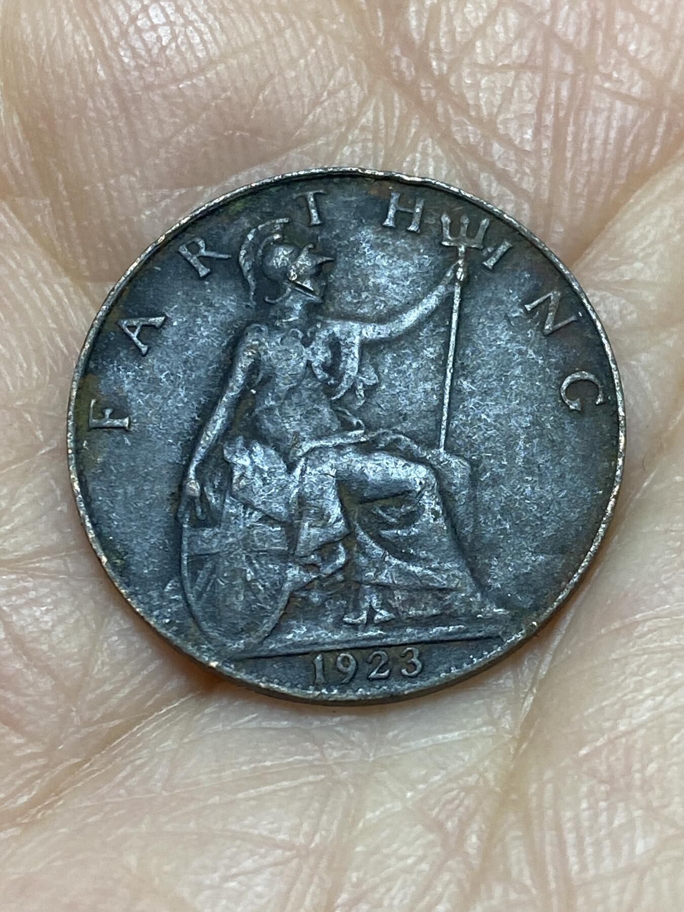 2025年第一百二十四场(总第一百五十场）外国好品散币(免佣金) 英国🇬🇧1923年1法新(乔治五世第二版)