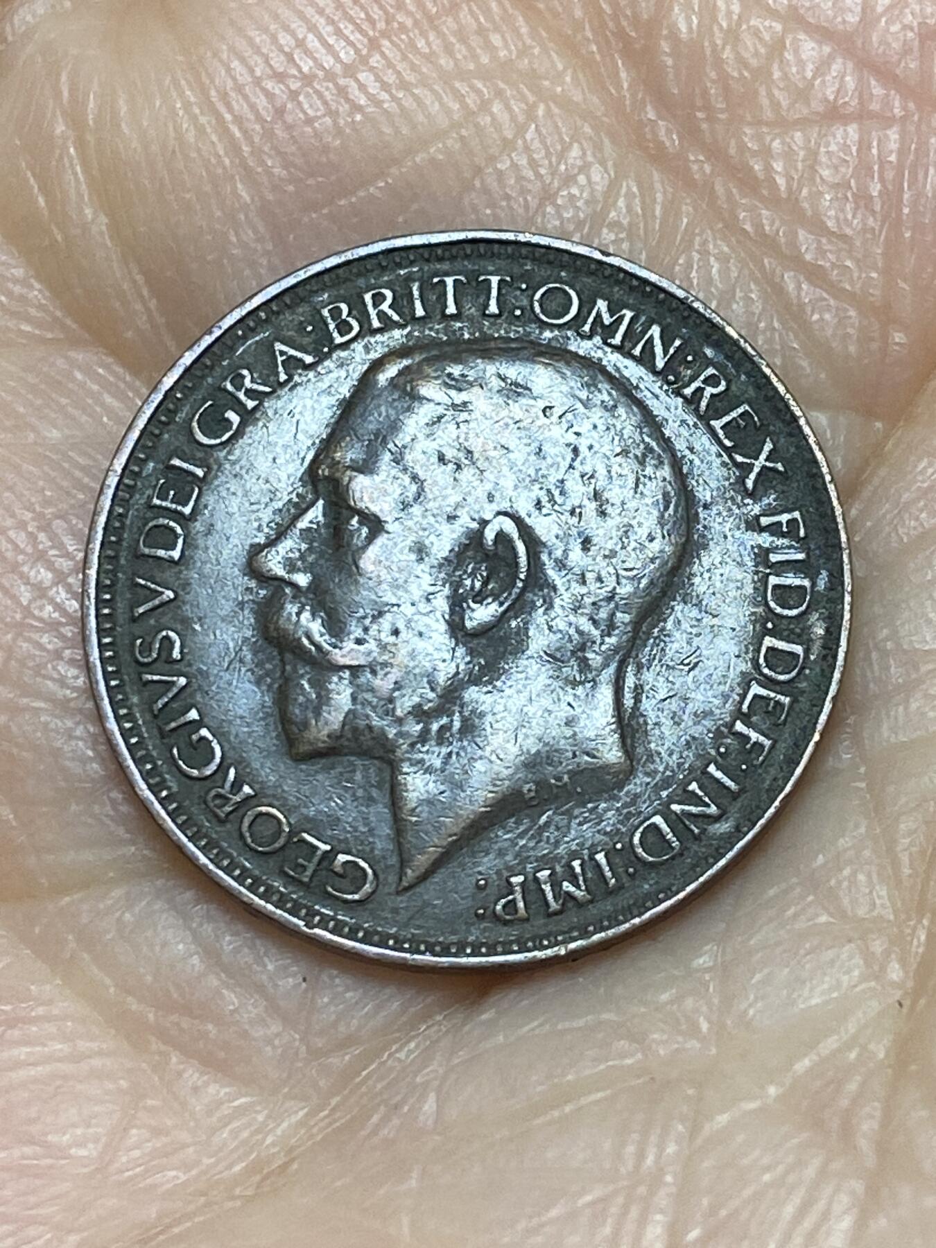 2025年第一百二十四场(总第一百五十场）外国好品散币(免佣金) 英国🇬🇧1925年1法新(乔治五世第二版，关门年)