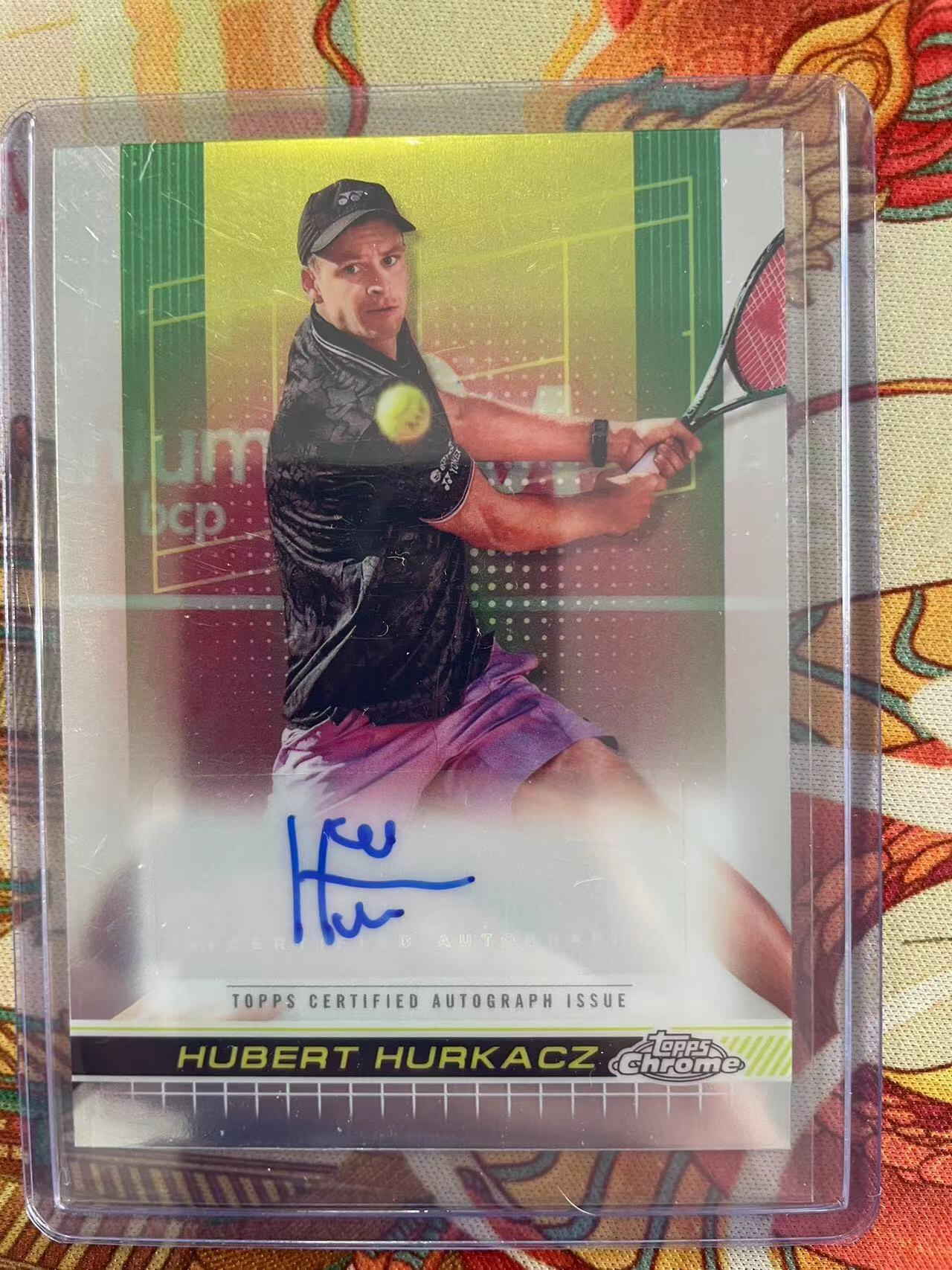 寸草不生拍卖会 第十三期 （ 持续收拍中） 【亲签】2024 topps  网球明星胡贝特 胡尔卡奇 亲签卡