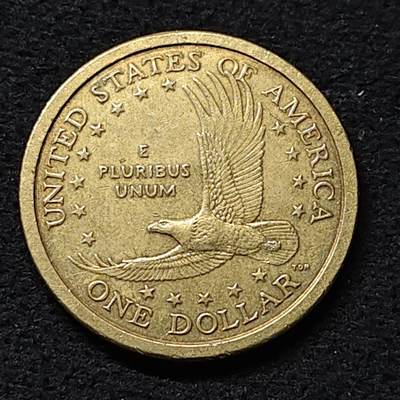 【全场包邮】纯粹捡漏拍474场（免费代拍第11场） - 美国2000年少数民族系列1元萨卡维亚飞鹰纪念币