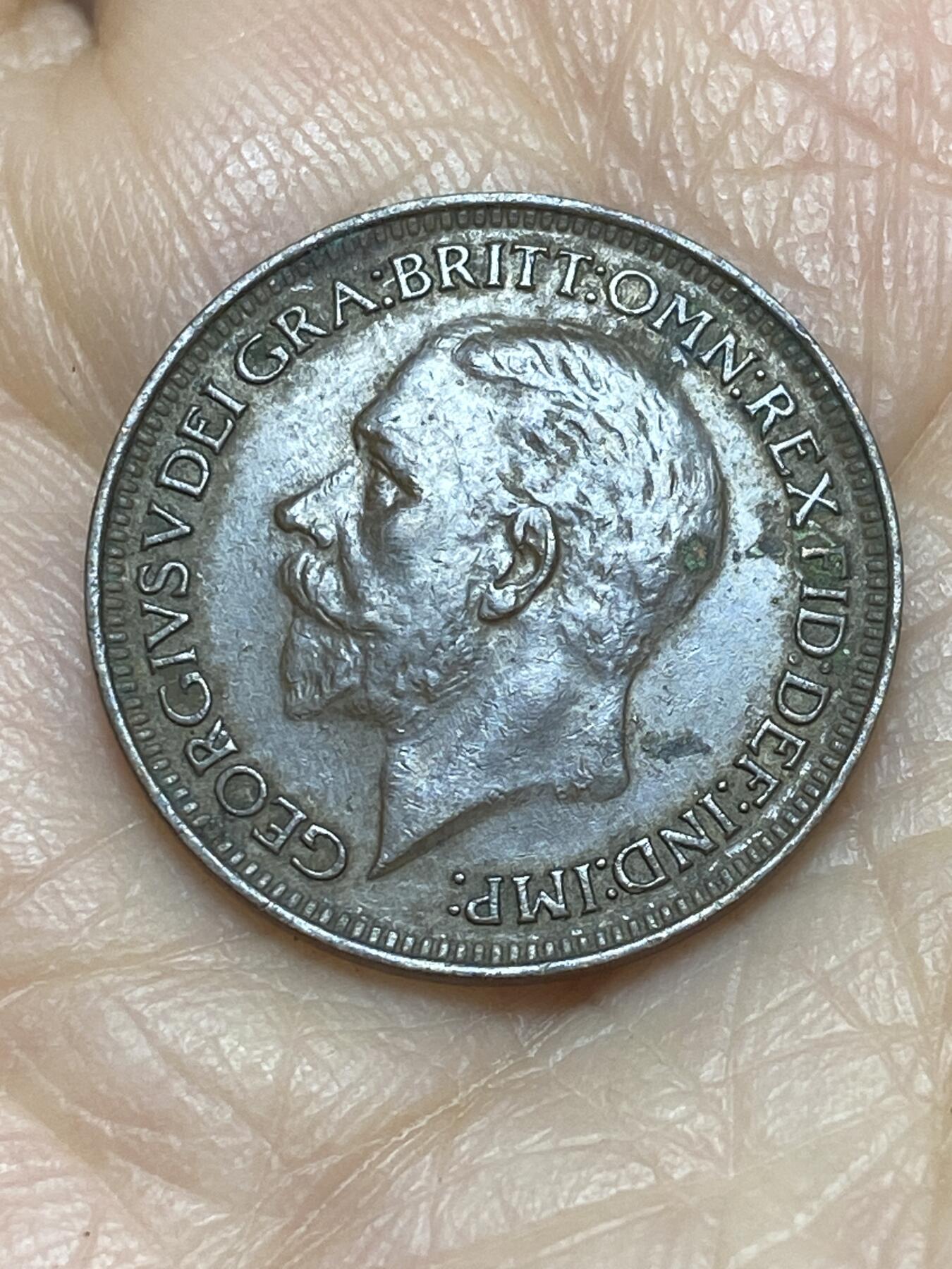 2025年第一百二十四场(总第一百五十场）外国好品散币(免佣金) 英国🇬🇧1928年1法新(乔治五世第三版)