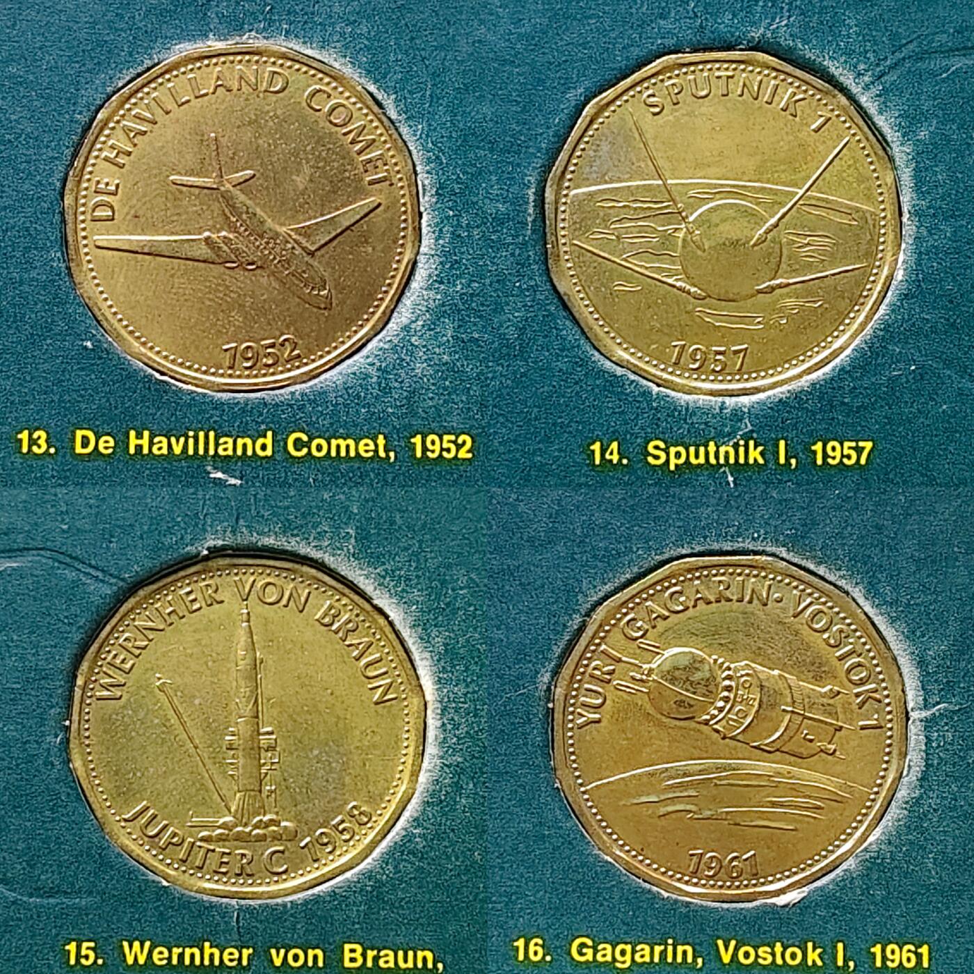 【全场包邮】纯粹捡漏拍475场（免费代拍第12场） 【纪念章】荷兰壳牌太空征服-从希腊神话到月球探秘-航空航天纪念套章-共计20枚