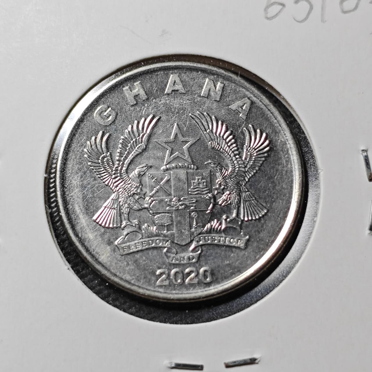 KK钱币收藏小铺  第365场  2月预留时间 周末发货  2020加纳50分