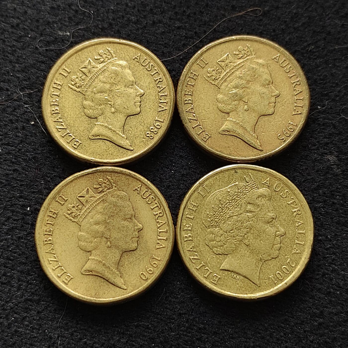 【全场包邮】纯粹捡漏拍474场（免费代拍第11场） 澳大利亚各年份2元4枚一组