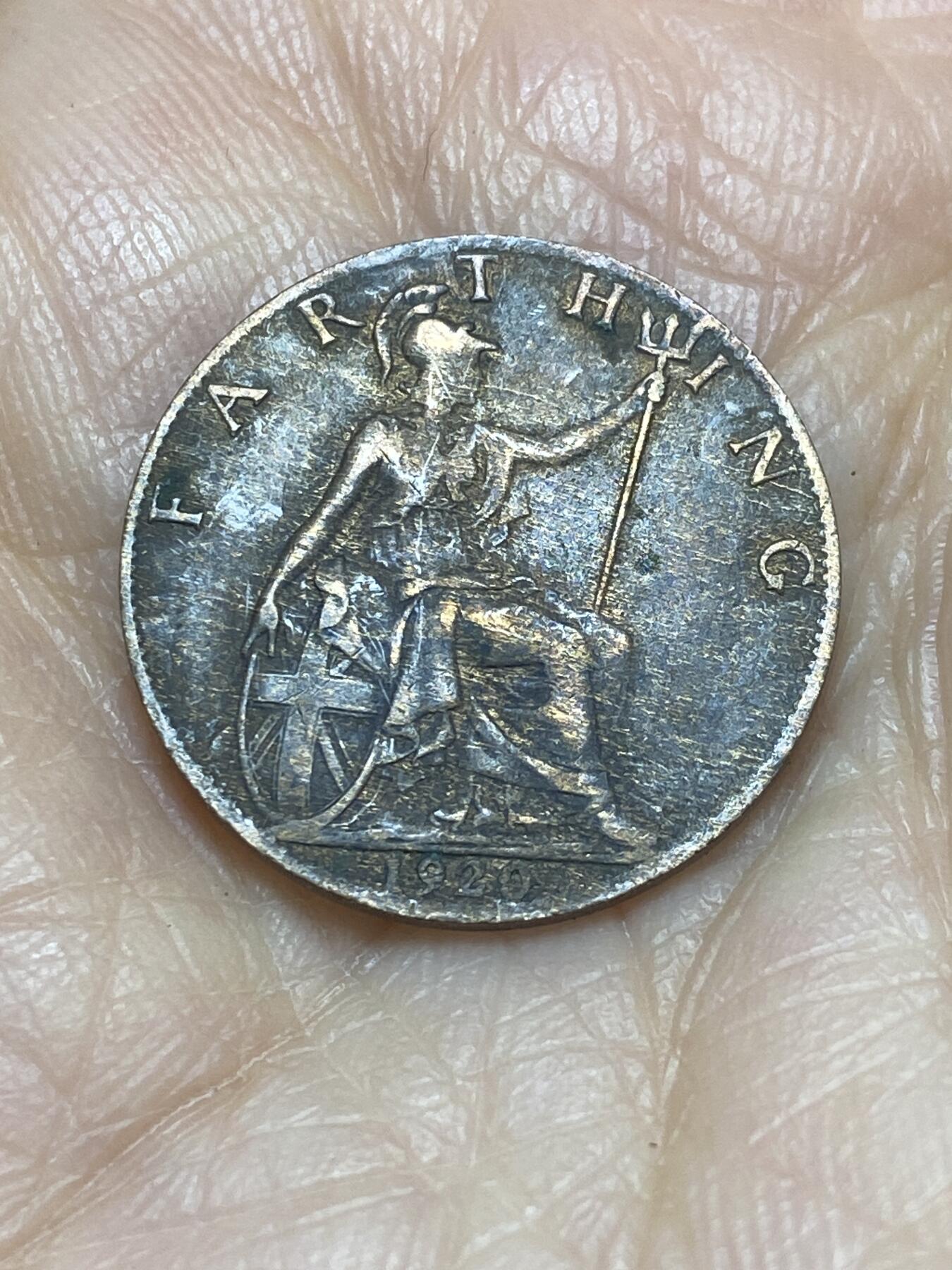 2025年第一百二十四场(总第一百五十场）外国好品散币(免佣金) 英国🇬🇧1920年1法新(乔治五世第二版)