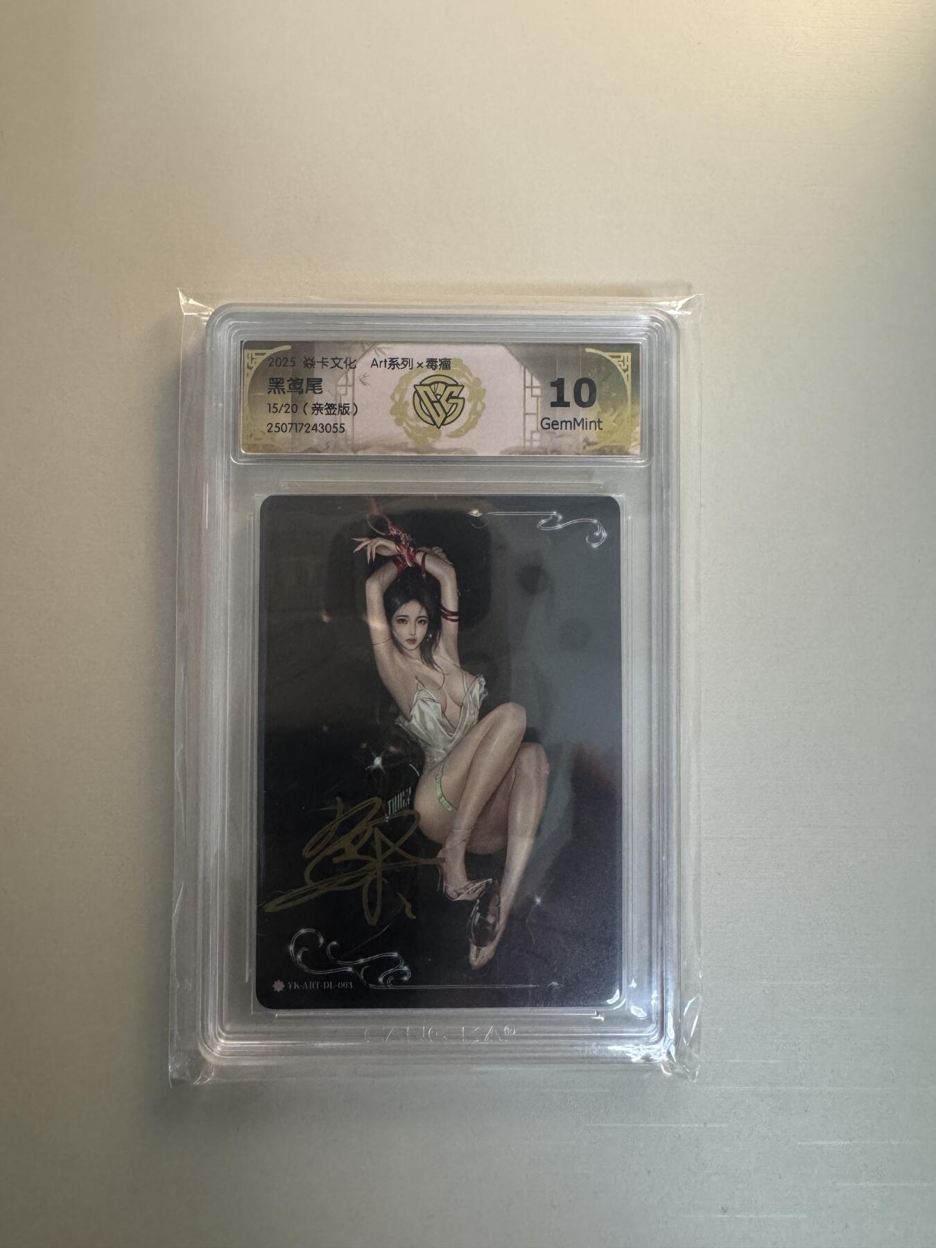 寸草不生拍卖会 第十三期 （ 持续收拍中） 【亲签】2025 焱卡文化 Art系列x毒瘤
黑鸷尾
15/20(亲签版)