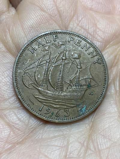 2025年第一百二十五场(总第一百五十一场）外国好品散币(免佣金) - 英国🇬🇧1963年半便士(乔治六世第二版)