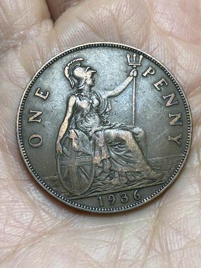 2025年第一百二十五场(总第一百五十一场）外国好品散币(免佣金) - 英国🇬🇧1936年1便士(乔治五世逝世年，第一版关门年)