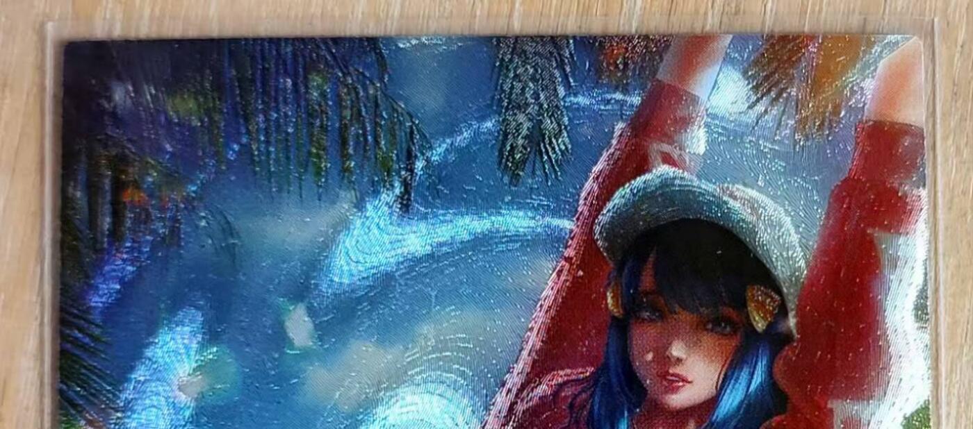 龙虎卡牌第六二场 百里霸场 （无佣金，周六结拍，欢迎送拍） 粗闪 藏无缺卡牌 璇哥 卡背薄纱艺术版