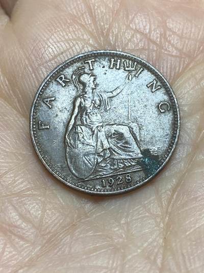 2025年第一百二十四场(总第一百五十场）外国好品散币(免佣金) - 英国🇬🇧1928年1法新(乔治五世第三版)