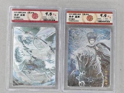 龙虎卡牌第六二场 百里霸场 （无佣金，周六结拍，欢迎送拍） - 粗闪评级卡2张 万享 虎踞龙腾五虎将-林冲