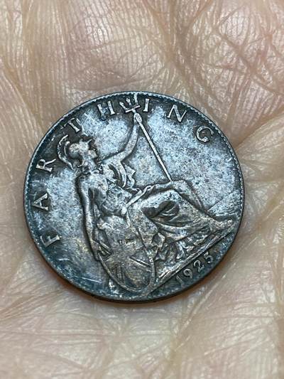 2025年第一百二十四场(总第一百五十场）外国好品散币(免佣金) - 英国🇬🇧1925年1法新(乔治五世第二版，关门年)