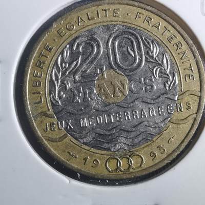 沼泽如烟--第893场 - 法国1993年20法郎纪念币