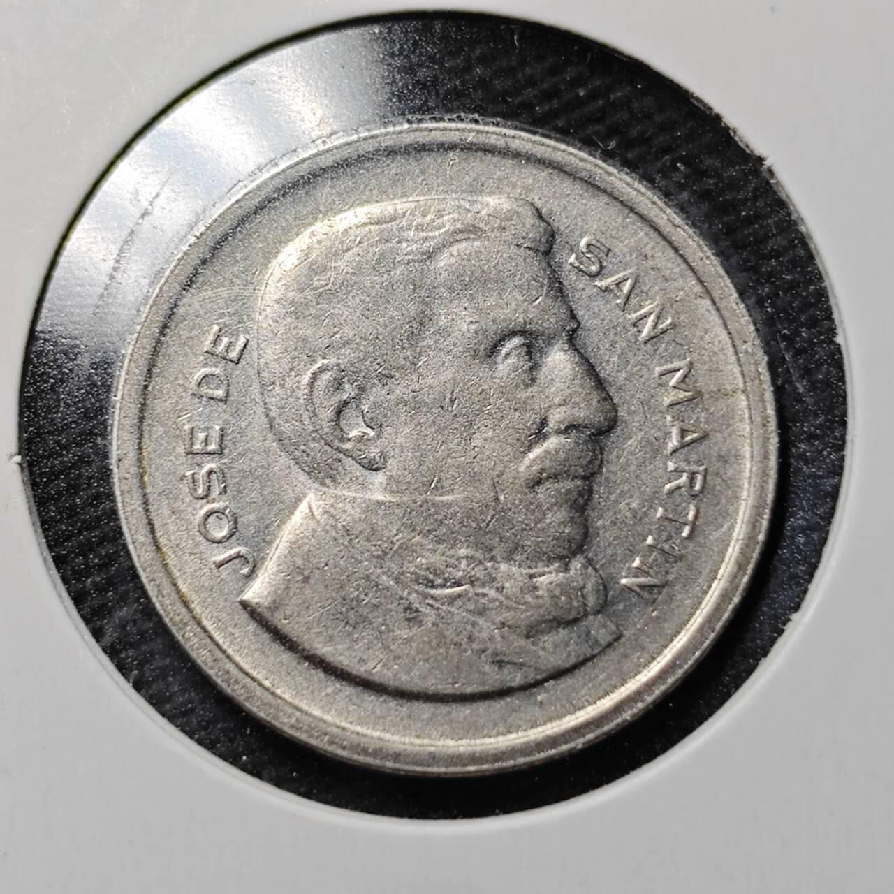 KK钱币收藏小铺  第365场  2月预留时间 周末发货  1953阿根廷50分