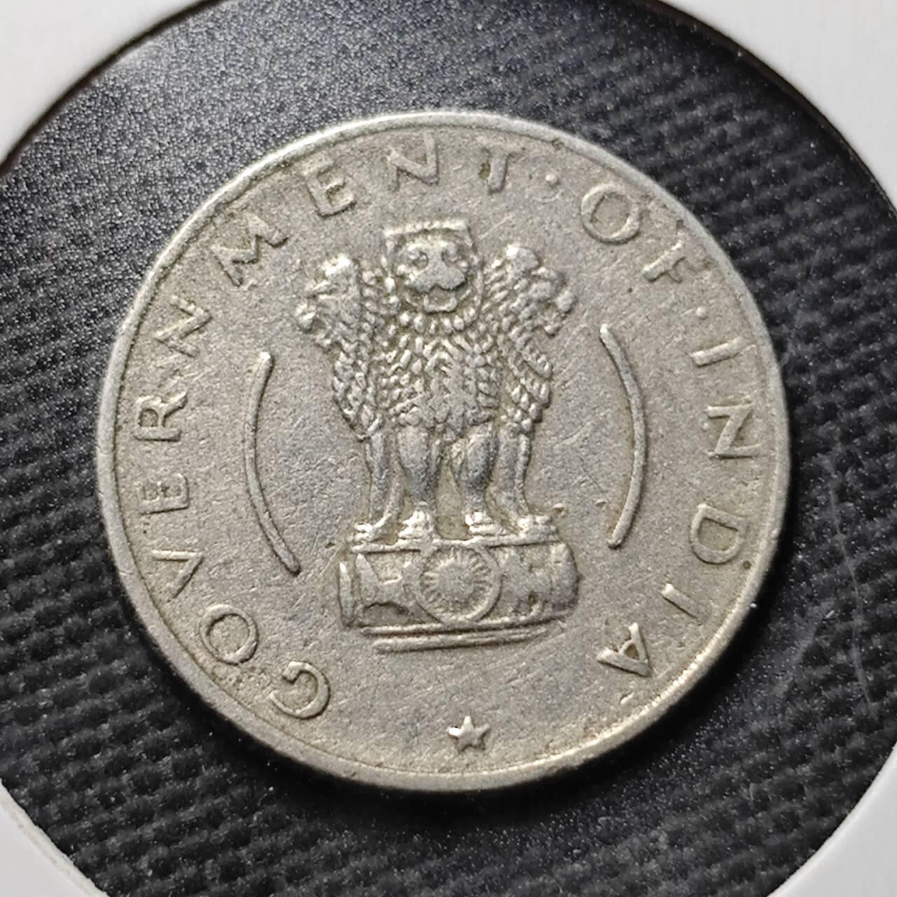 KK钱币收藏小铺  第365场  2月预留时间 周末发货  1956印度1/4卢比镍币