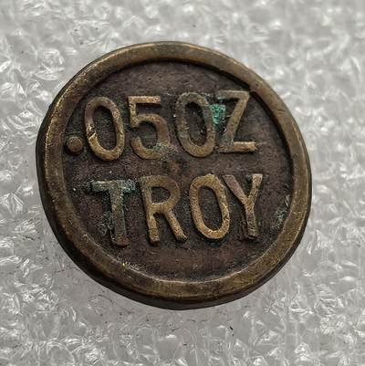  外国优质老铜币银币，周六九点倒数截拍，满百包邮，可寄存半年，喜欢朋友微信扫描二维码可直接参拍 - 英国0.05盎司砝码