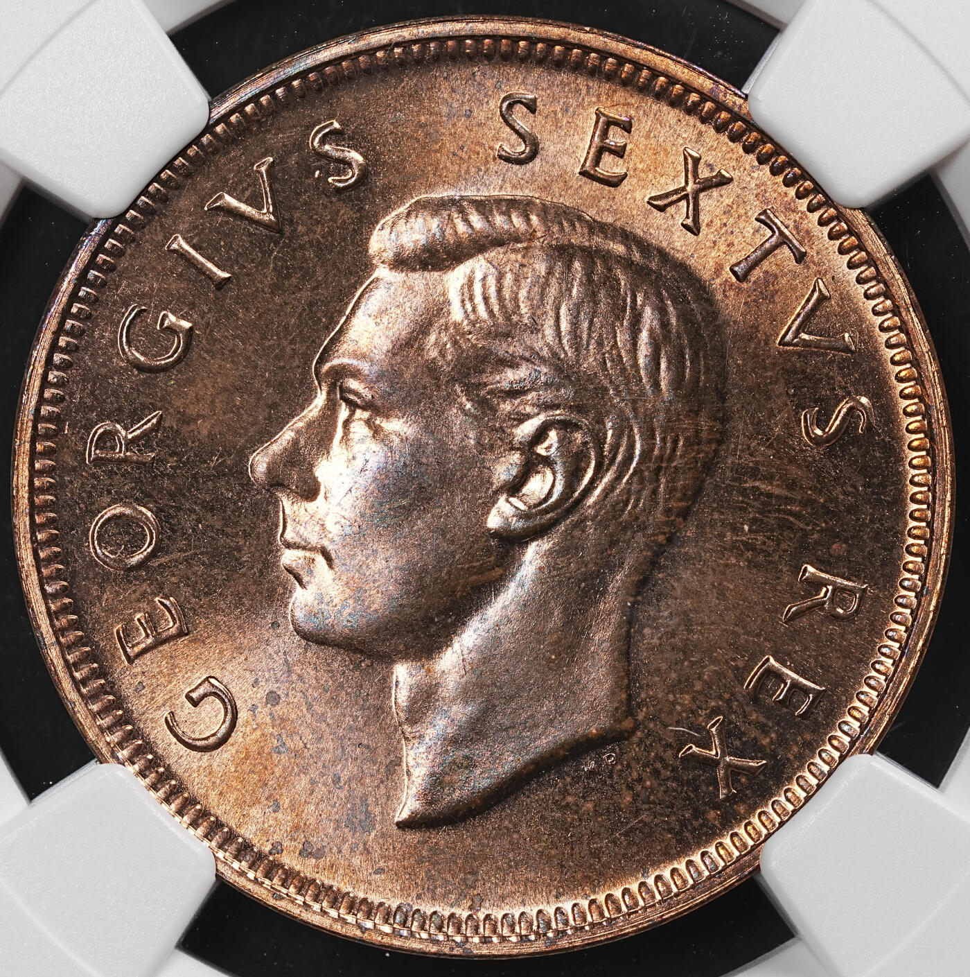 修遠堂世界钱币第九十二期 NGC PF63RB 1952年南非1便士精制铜币