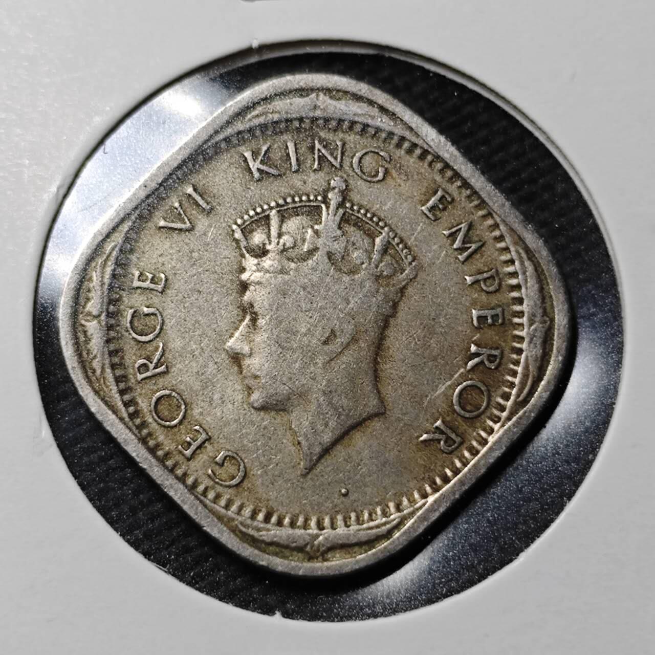 KK钱币收藏小铺  第365场  2月预留时间 周末发货  1939英属印度2安娜