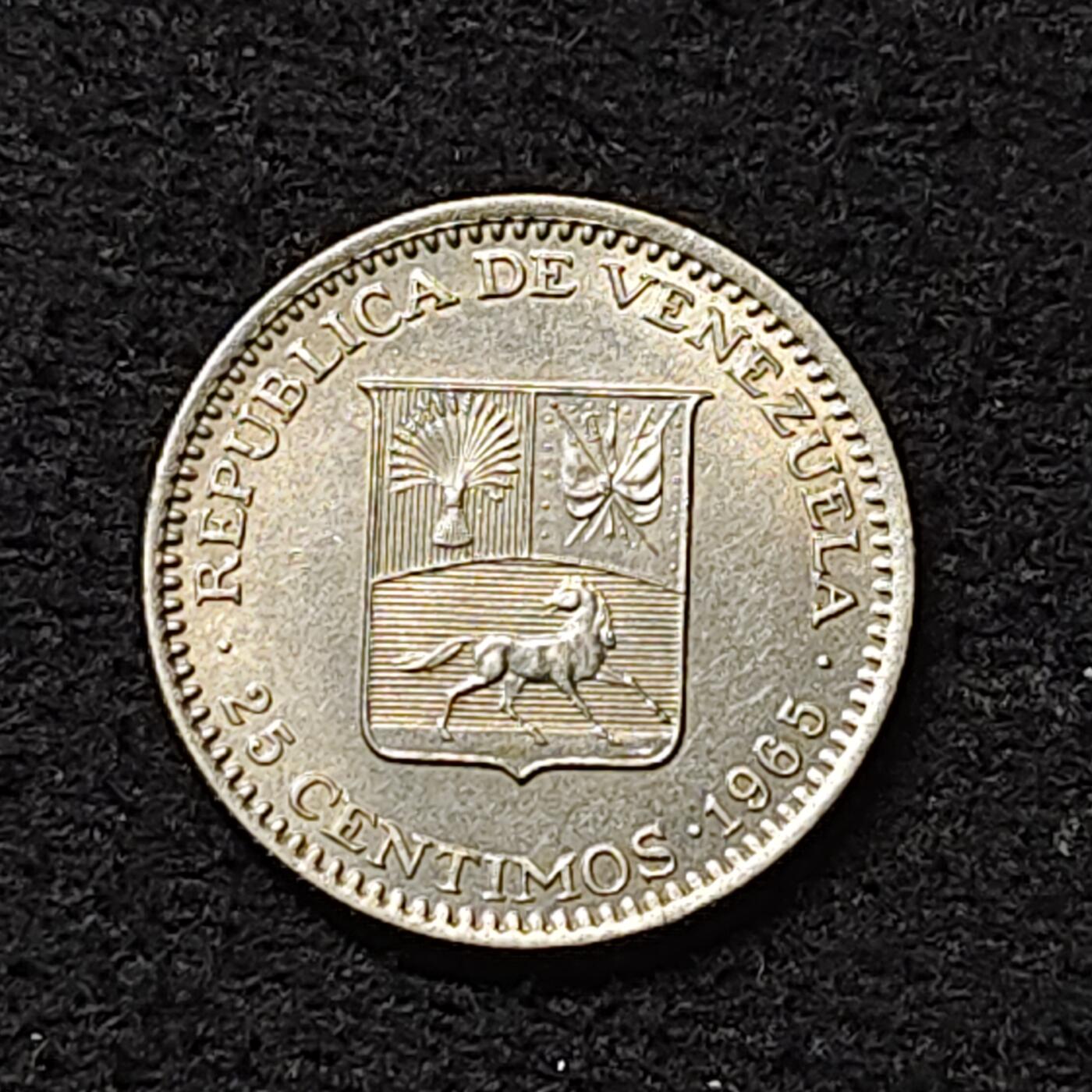 【全场包邮】纯粹捡漏拍474场（免费代拍第11场） 委内瑞拉1965年25分