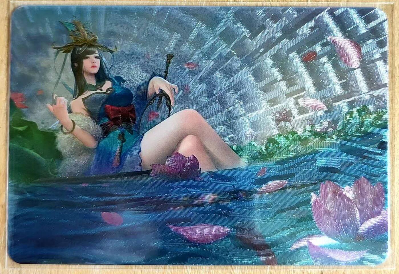 龙虎卡牌第六二场 百里霸场 （无佣金，周六结拍，欢迎送拍） 粗闪 宁缺卡牌 古风美女-甄姬